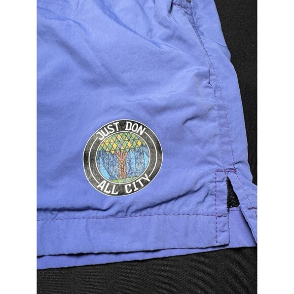 Just Don All City Shooting Shorts Liner Blue Mens Large GUC - Picture 3 of 10